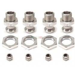 RICAMBI VRX - Kit conversione ruote da 1/10 a 1/8 in metallo 4pz