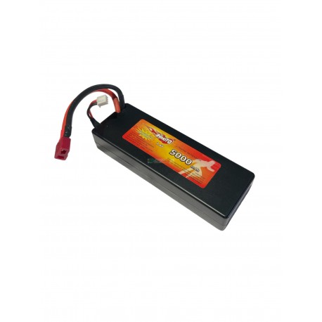 HIMOTO - BATTERIA LiPo Hard Case 5000mAh 7,4V 2S 50C Bust 100C T-Plug