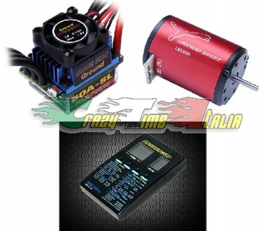 Combo Motore brushless 3000kv e Regolatore brushless 45A 1/10 VRX