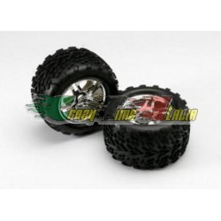 TRAXXAS 5174R - COPPIA GOMME TRAXXAS ASSEMBLATE CON CERCHIO