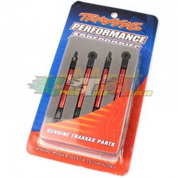 TRAXXAS 7018X - PUSH RODS IN ALLUMINIO ANODIZZATO ROSSO PER 1/16